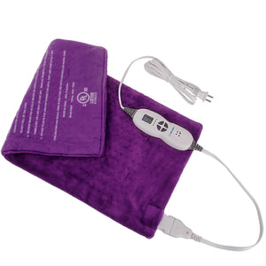 Tizlo XL King-Size Micro-plush Heating Pad, 6 Heat Settings, Select Hour Auto-Off, Moist/Dry Heat, 12" x 24"