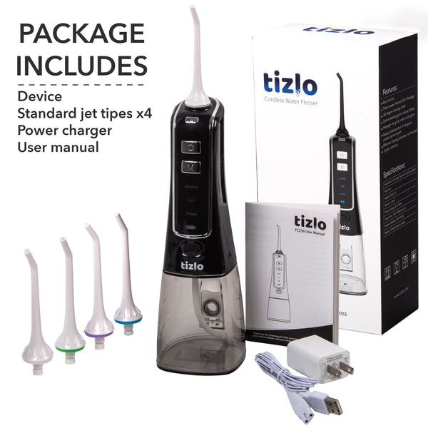 Tizlo Cordless Pro Water Flosser (Black)