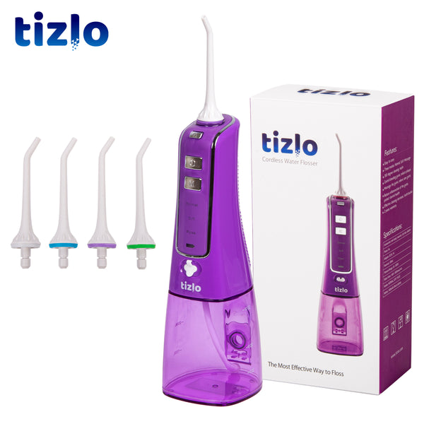 Tizlo Cordless Pro Water Flosser (Purple)