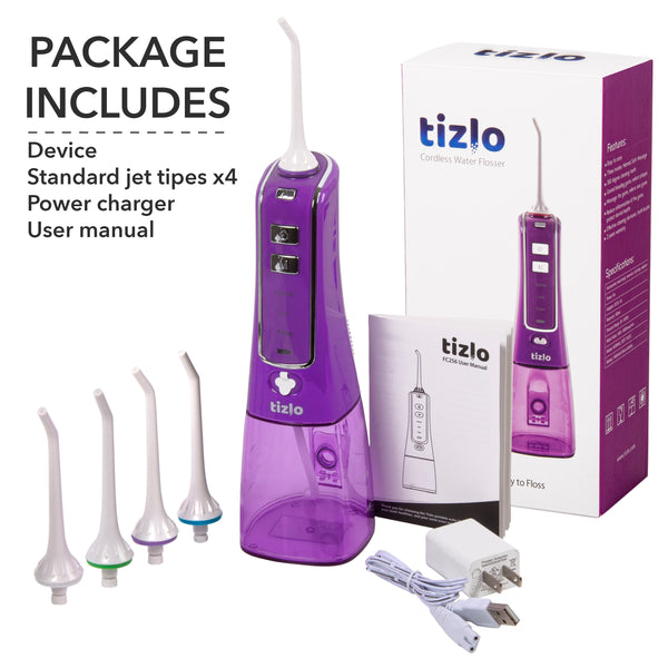 Tizlo Cordless Pro Water Flosser (Purple)