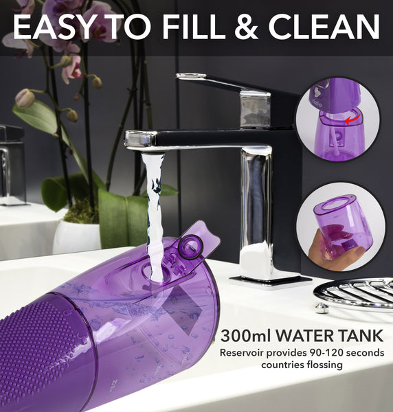 Tizlo Cordless Pro Water Flosser (Purple)