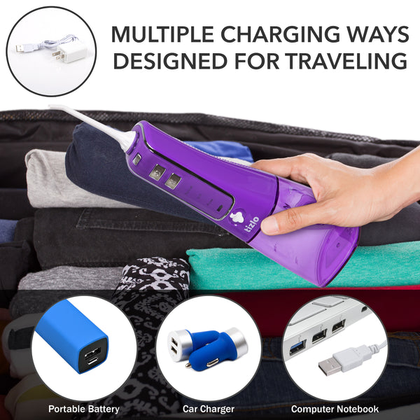 Tizlo Cordless Pro Water Flosser (Purple)